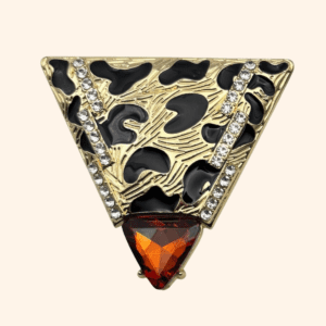 Clip Triangle léo XXL – Pierre brune