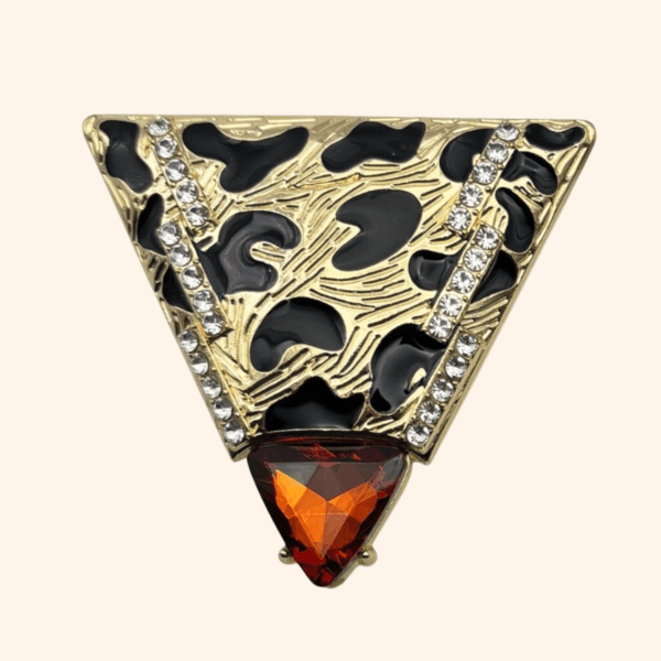 Clip Triangle léo XXL – Pierre brune