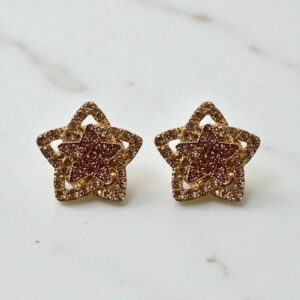 Bijou de bouton Etoile et strass sequins