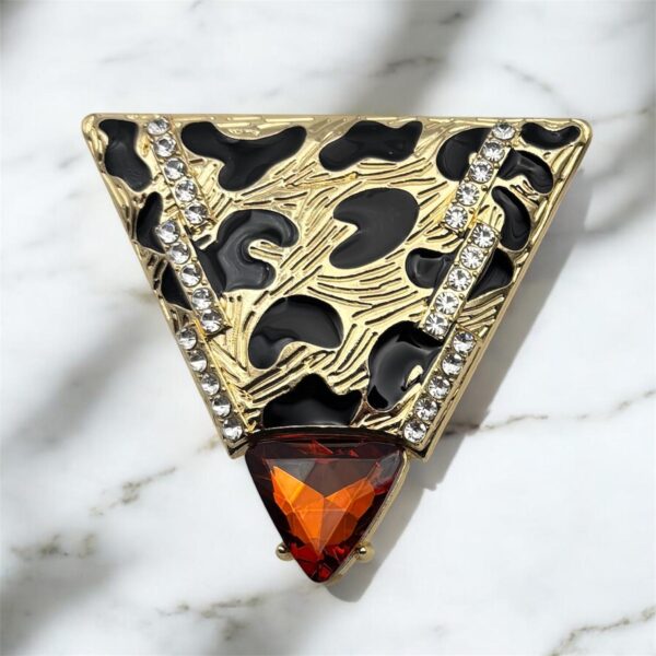 Clip Triangle léo XXL – Pierre brune