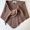 Maille triangle SUZON 100% laine marron choco