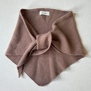 Maille triangle SUZON 100% laine marron choco