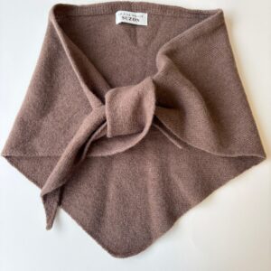 Maille triangle SUZON 100% laine marron choco