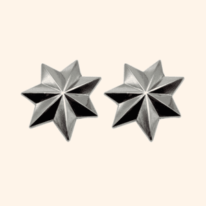 Bijou de bouton Etoile à facettes SILVER