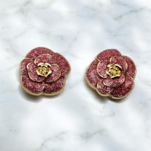 Bijou de bouton Nicole PINK paillettes