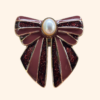 Clip BOW Blush – Bordeaux paillettes_recto Clip BOW Blush - Bordeaux paillettes