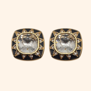 Bijou de bouton Reine Louise Bleu jean