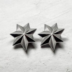 Bijou de bouton Etoile à facettes SILVER