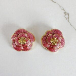 Bijou de bouton Nicole PINK paillettes