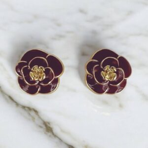 Bijou de bouton Nicole aubergine