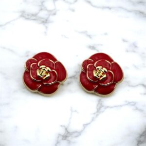 Bijou de bouton Nicole Rouge flamboyant