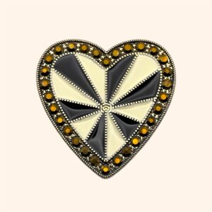 clip_coeur_baroque_noir_vanille Clip Coeur Baroque Réglisse & Vanille