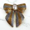 Clip BOW Blush - GOLD & SILVER