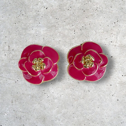 Bijou de bouton Nicole en rose