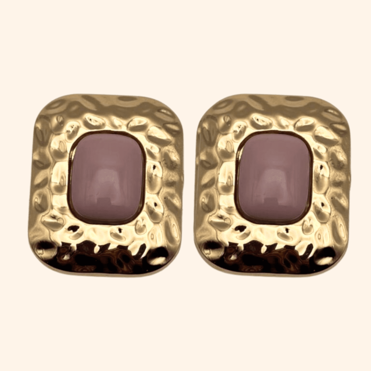 Bijoux de gros bouton XL - Archi Couture – Bois de rose