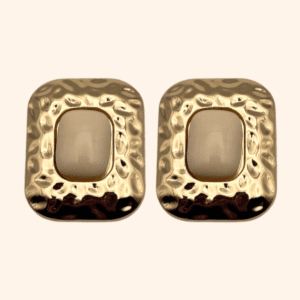 Bijoux de gros bouton XL - Archi Couture - Or Crème
