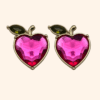 Bijou de bouton pomme d'amour rose