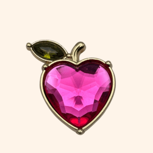 Bijou de bouton pomme d'amour rose - 1 bijou de bouton