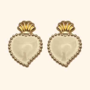 Bijou de bouton Exvoto Vanille