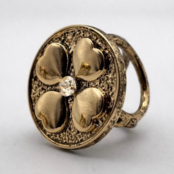 anneau_de_foulard_trefle_strass Anneau de foulard TRÈFLE CRISTAL