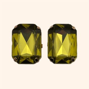 Bijoux de bouton Suzette Vert Olive