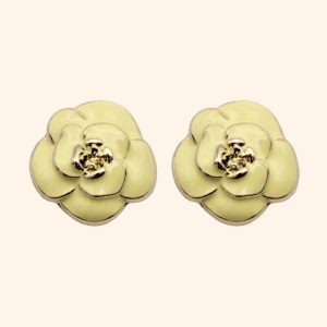 Bijou de bouton Nicole pastel jaune