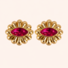 Bijou de bouton SOLARIA Fushia_recto Bijou de bouton SOLARIA Fushia