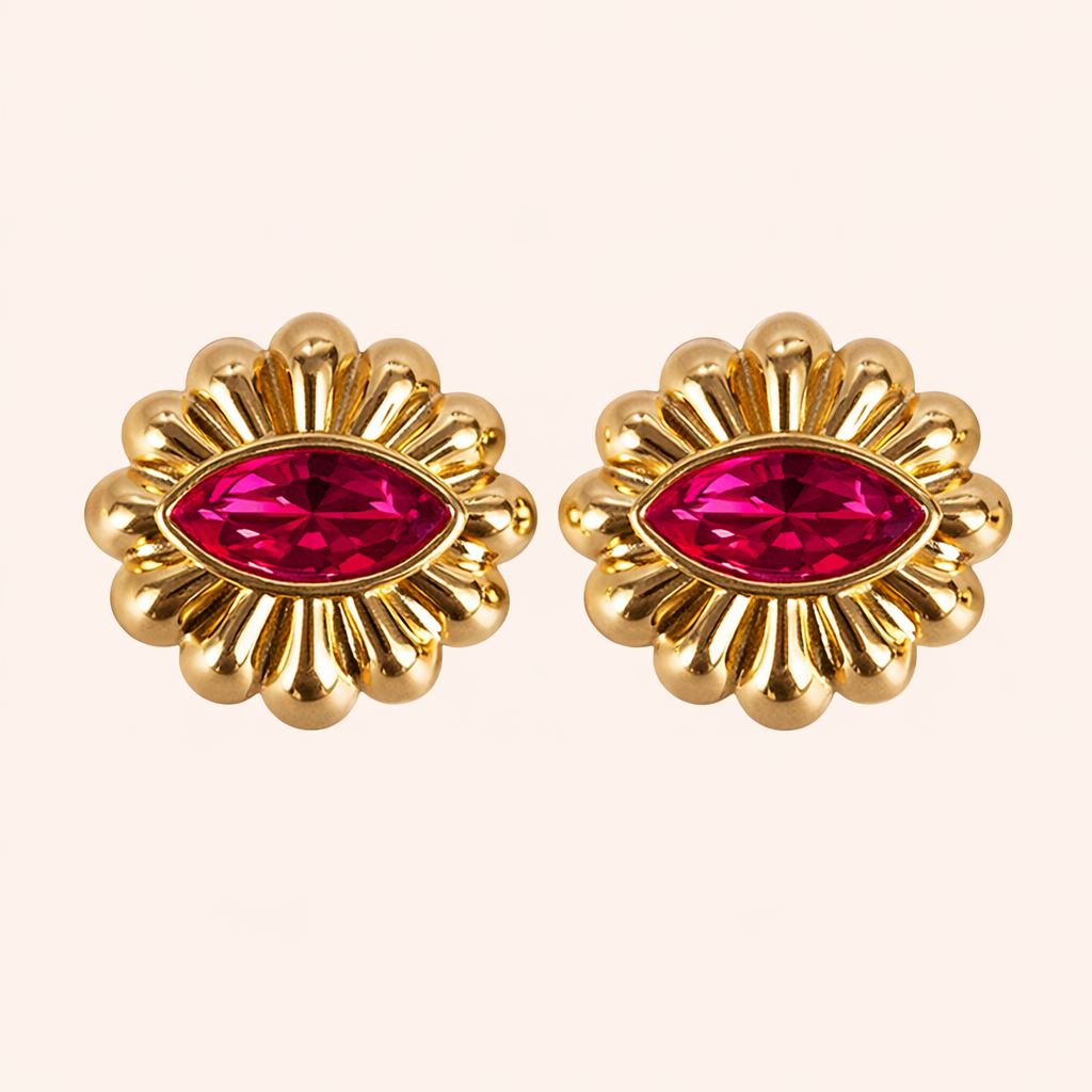 Bijou de bouton SOLARIA Fushia