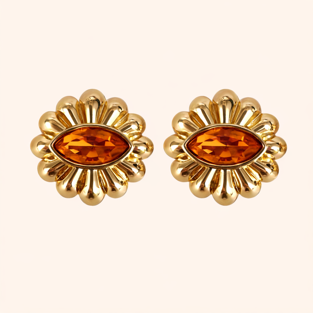 Bijou de bouton SOLARIA Orange Fire