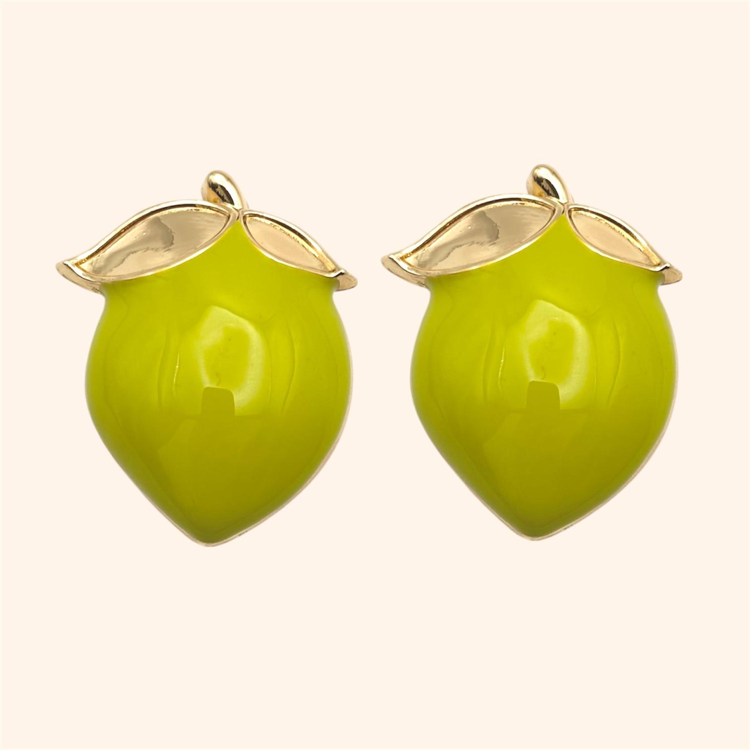 Bijou de bouton Citron vert