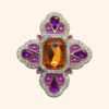 Clip Queen PENELOPE Orange & Purple