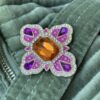 Clip Queen PENELOPE Orange & Purple
