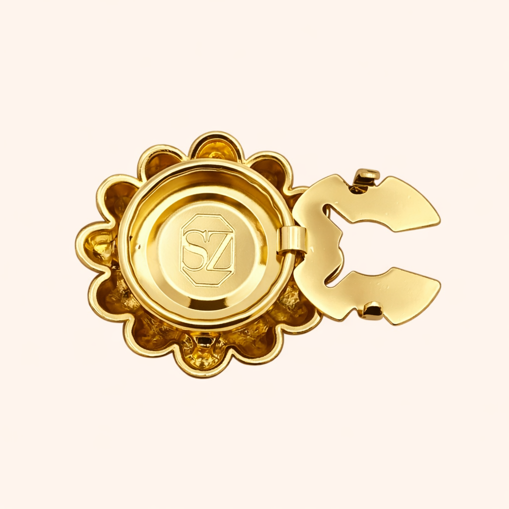Bijou de bouton SOLARIA bleu – Image 2