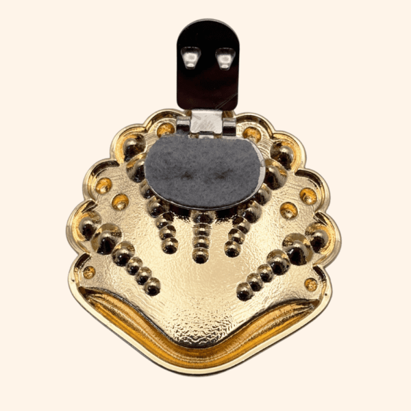 Clip Vénus doré strass