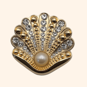 Clip Vénus doré strass