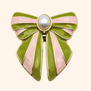 Clip BOW Blush - SORBET Pistache Fraise