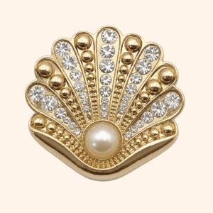 Gold rhinestone Venus clip Clip Vénus doré strass