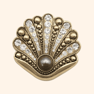 Mother-of-Pearl Brown Iced Clip Clip Vénus nacrée Marron glacé