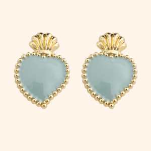 Bijou de bouton Exvoto Bleu ciel