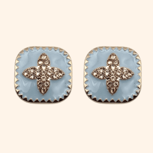 Bijou de bouton Fortuna Bleu ciel