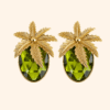 11 Bijou de bouton Palmananas Vert Canopé