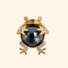 17 MINI BROCHE - RAINETTE PERLE NOIRE