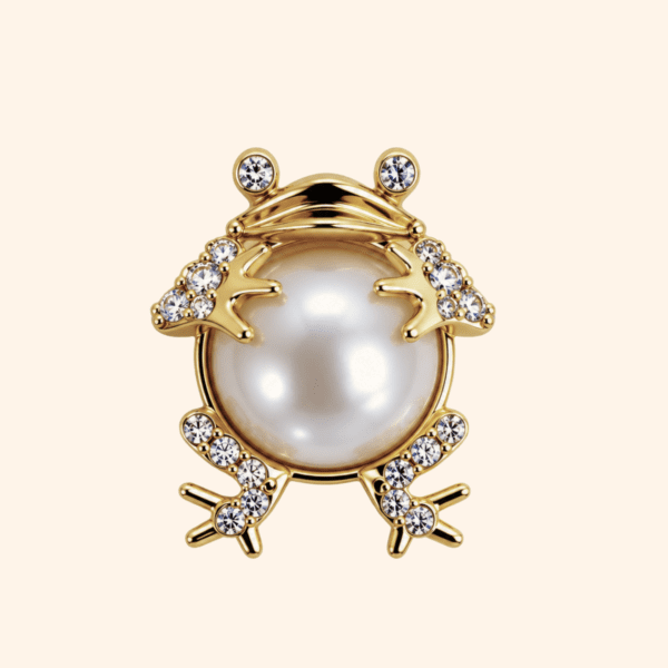 18 MINI BROCHE - RAINETTE PERLE DE LUNE