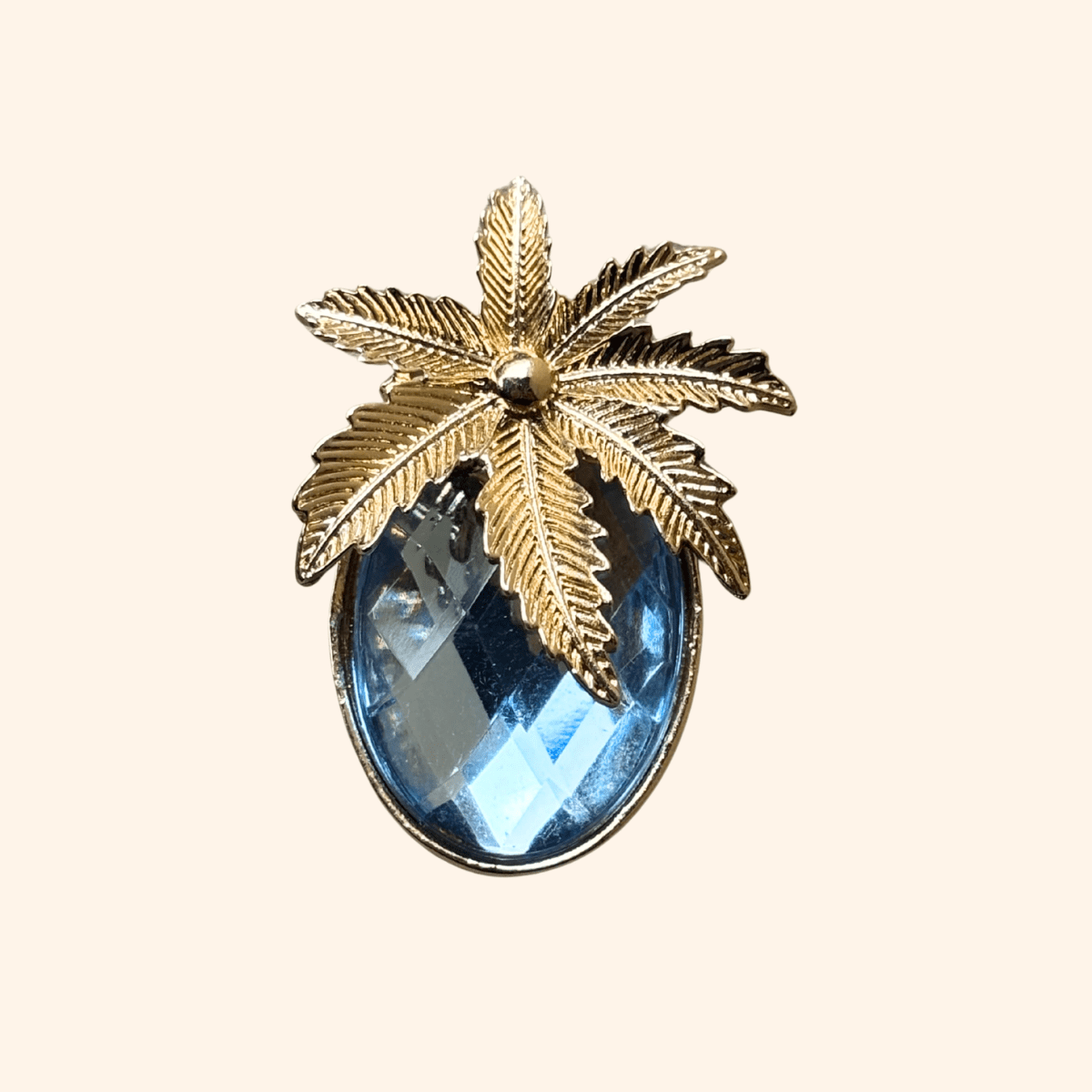 Bijou de bouton Palmananas bleu lagon - immagine 2