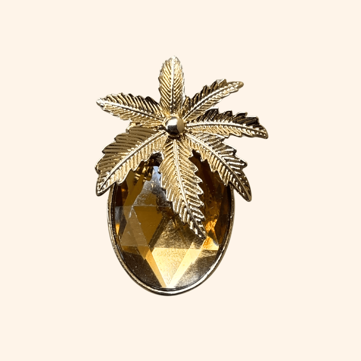 Bijou de bouton Palmananas miel – Image 2