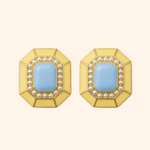 Bijou de bouton Agnès ciel bleu beurrée