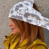Foulard  "entre Tulle et dentelles" Marguerite