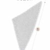 Foulard  "entre Tulle et dentelles"  fleurs de fraisier