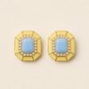 agnes bleu et beurre Bijou de bouton Agnès ciel bleu beurrée