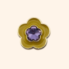 seven bloom olive violet button jewelry. MINI BROCHE - SEVENTY BLOOM Olive & Violette